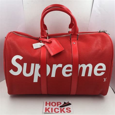 supreme bag lv replica|louis vuitton supreme duffle.